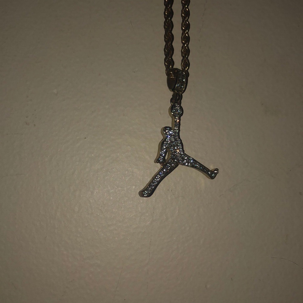 iced out jordan chain